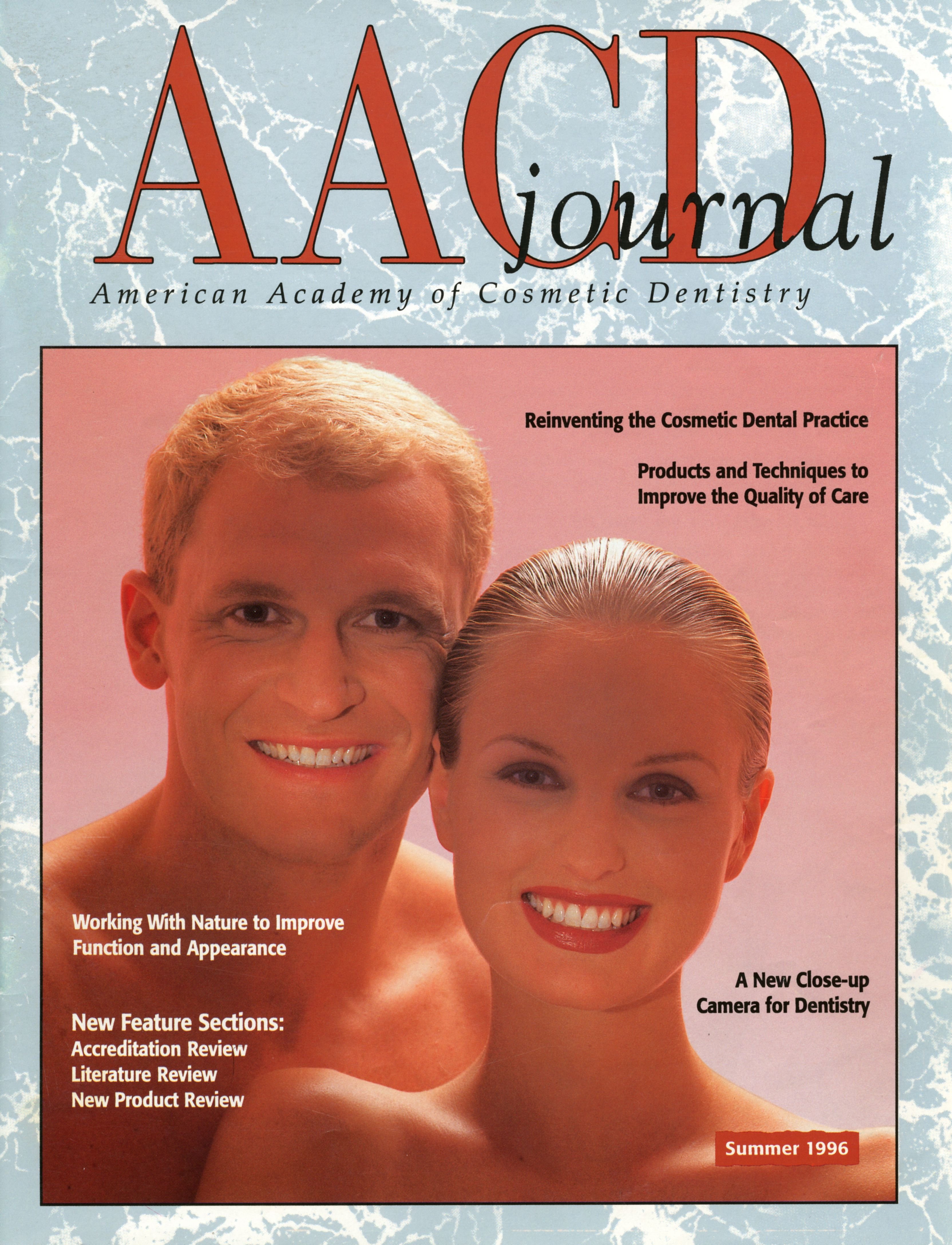 American Academy of Cosmetic Dentistry Journal of Cosmetic Dentistry Volume 12, Issue 2 cover